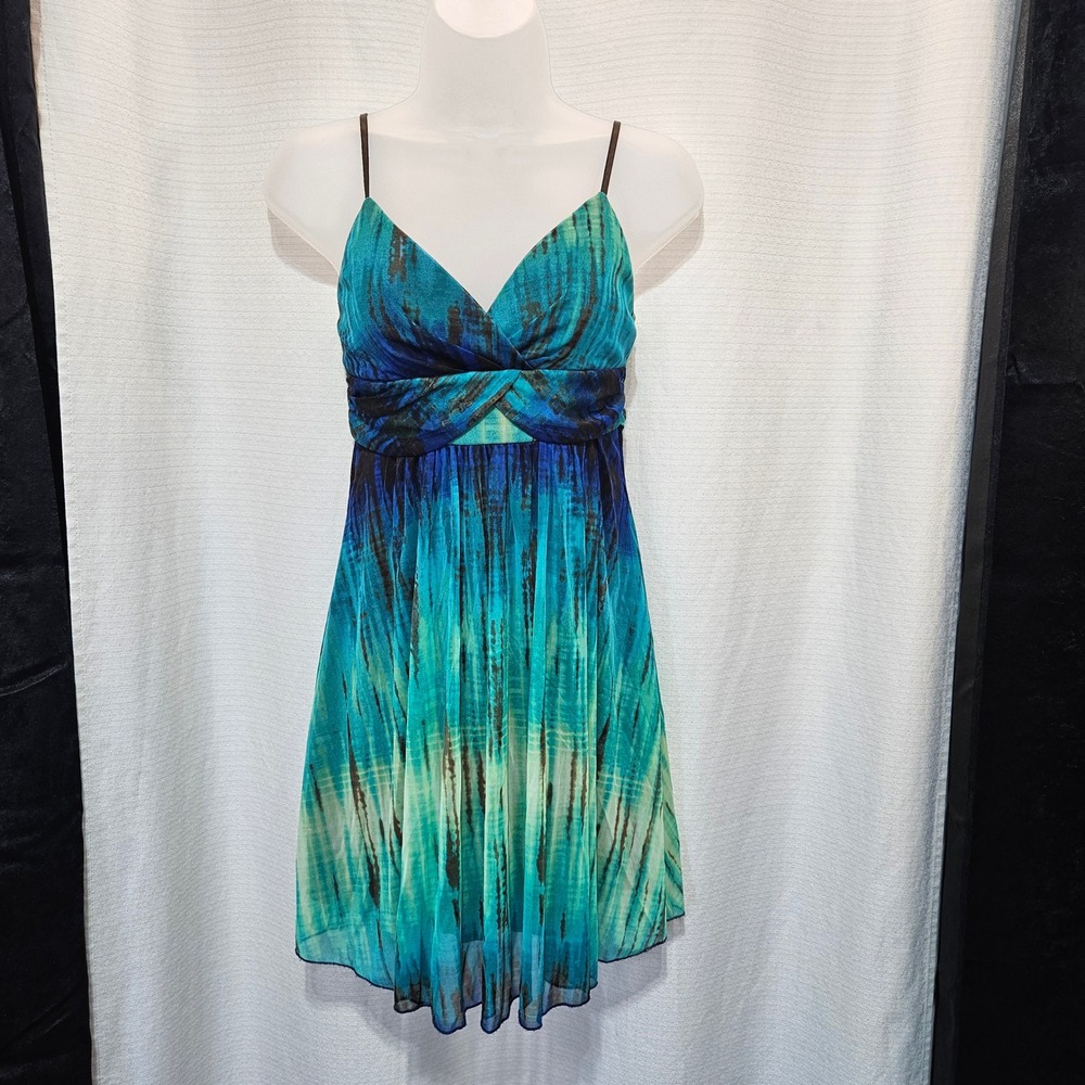 Y2k Ruby Rox Spaghetti Strap A Line Dress Babydoll Size S forest fairy whimsical